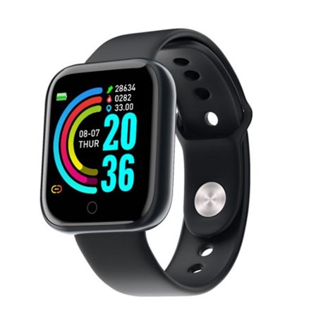 Fitness Tracker med omfattende helseverktøy, Smartklokke med teknologi for blodtrykks- og pulsmåling, Anrop og meldinger