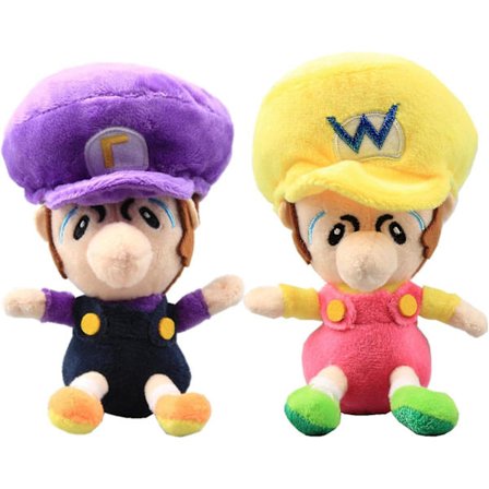 Baby Wluigi & Baby Wario Plysch 6'' Set 2st