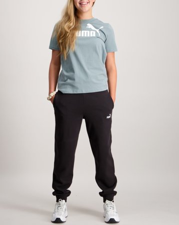 Puma ESS No. 1 Logo Sweatpants FL Musta Housut Tytöt - Kids Brand Store