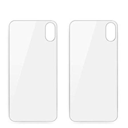 iPhone X/XS - 2st Skärmskydd för Baksida (HeliGuard) Genomskinlig