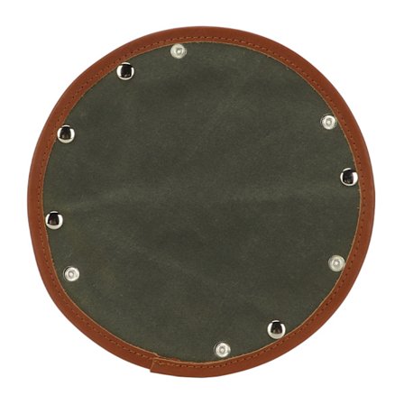 Bærbar Sammenklappelig Rejseskål til Kæledyr Vandtæt Fortykket Trykknap Hund Kat Foderskål Grøn