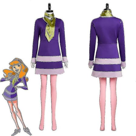 Scooby Cosplay Doo Where Are You Daphne Blake Cosplay Kostyme Kjole Antrekk Halloween Karnevalsdrakt