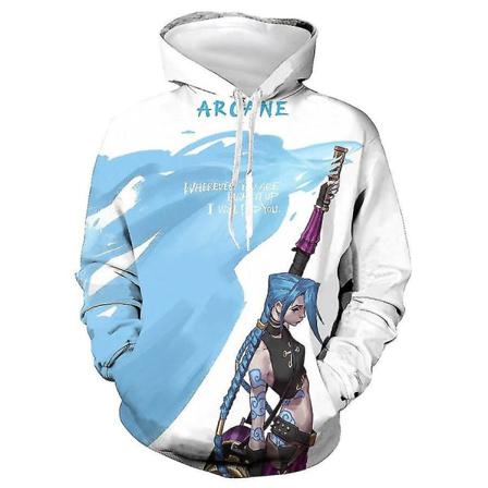 League Of Legends 3d Jinx Digital Printing Casual Hoodie L Style 2