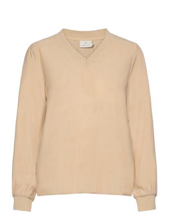 Kalady Ls Blouse Cream Kaffe