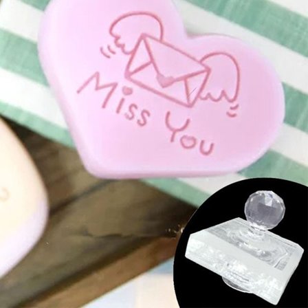 Akryl Gennemsigtig Sæbe Stempel Naturlig Æterisk Olie Sæbefremstillingsværktøj