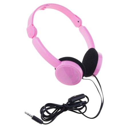 Børne Hovedtelefoner Ledning Over Øret Foldbart Stereo Headset med 3.5mm Mikrofon til Børn Drenge Piger Rejse Skole Gaming Mobiltelefon