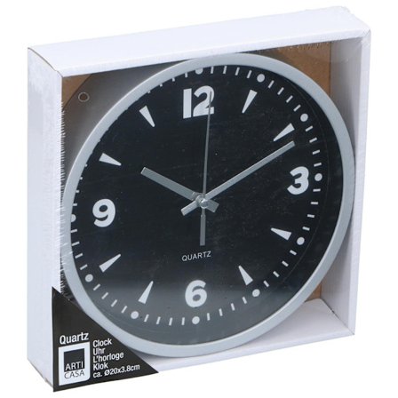 Liten väggklocka 20cm - Silver Ram