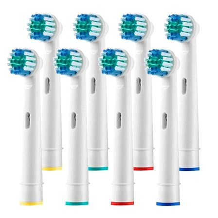 Tandbørstehoveder Oral-B Kompatible 8-pak Refillbørster