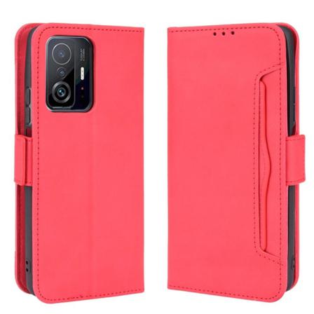 Xiaomi 11t / 11t Pro Plånboksfodral 6-fack - Röd Röd