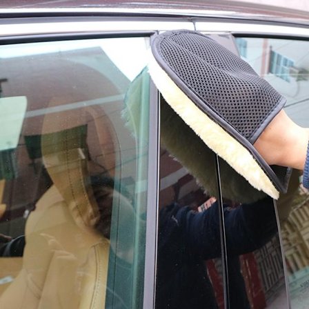 Biltvätt Rengöringsborstar Poleringsvante Borste Ull Biltvätt