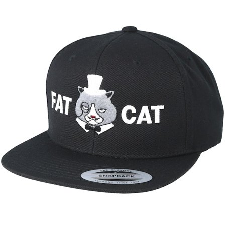 Fat Cat - Black - snapback - Cap - Logo Black Snapback - Hatstore