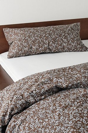 Jotex - Pudebetræk 50x90 Cm Brun - ANEMONE - Køb Pudebetræk hos Jotex