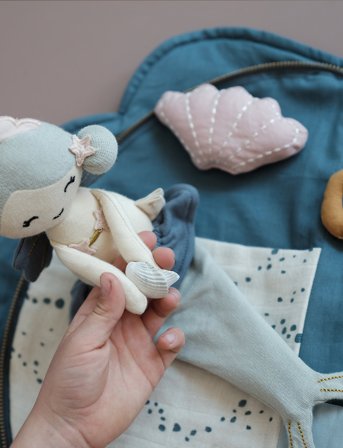 Fabelab Play Purse Shell - Blue - 42X22CM