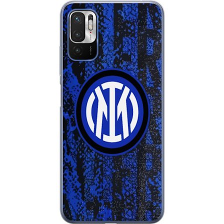 Kompatibelt Mobildeksel til Xiaomi Redmi Note 10 5G Inter Milan fotball emblemet i blå og svart bakgrunn, ikonisk klubbemblem perfekt for Serie A-fan
