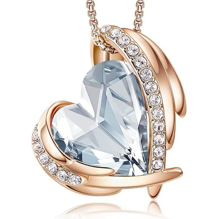 Halskæder til Kvinder Kærlighed Vedhæng Rose/Hvid Guld Halskæde Smykkergaver Til Mor Hendes Kone Kæreste Jubilæum Mors Dag