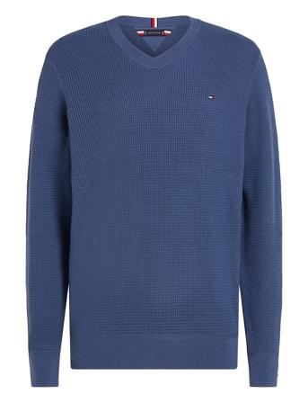 Refined Structure Crew Nk Blue Tommy Hilfiger