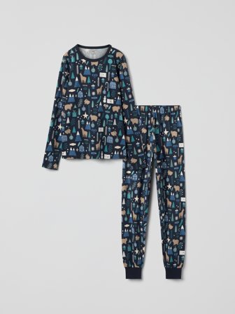 Schlafanzug für Erwachsene - L - kinderbekleidung - blue - Polarn O. Pyret