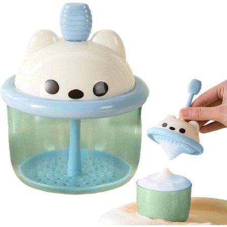 Hudpleie Marshmallow Whip Maker (Blå) - Rik skumprodusent for ansiktspleie, søt skumkopp for hudrens