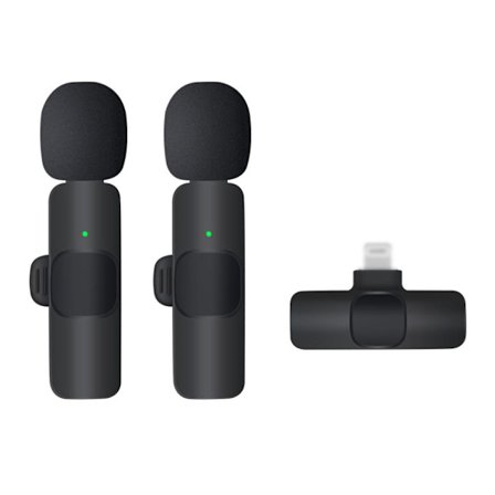 Langaton Lavalier-mikrofoni Bluetooth-mikrofoni melunvaimennuksella puhelimen videotallennukseen Live Vlogiin