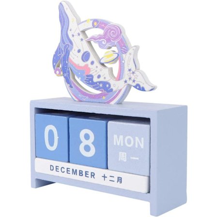 Trä skrivbord Blocks Kalender Daglig evig skrivbordskalender