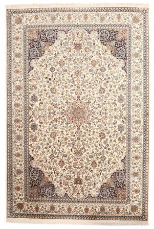 Annodato A Mano Kashmir Puri Di Seta Tappeto 170X255 In Seta Beige/Marrone
