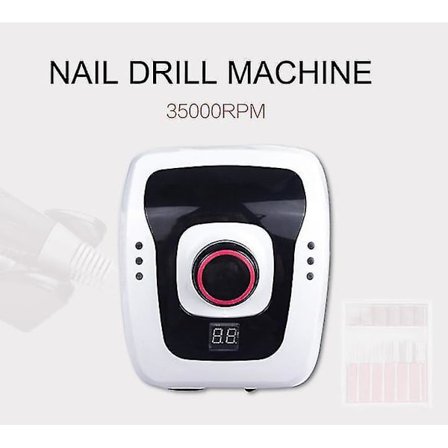 65W Profesjonell Elektrisk Neglemaskin Negleborr Kunstverktøy