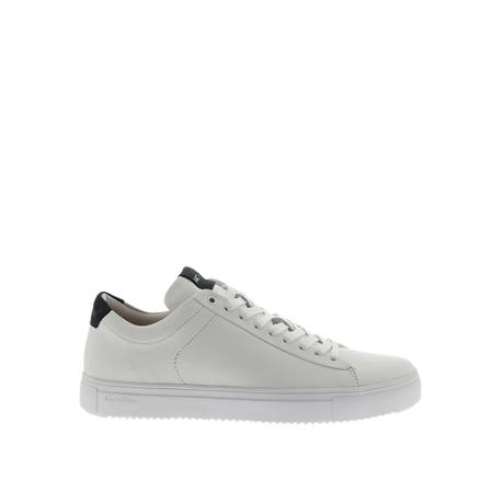 Blackstone Rm50 White Dark Denim - LOW Sneaker , Wit , Heren , Maat: 40 EU