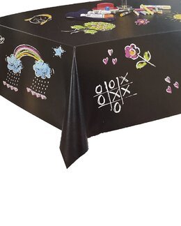 Griffelvaxduk Metervara Svart - Linea