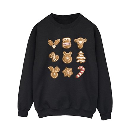 Nalle Puh Dam/Dam Gingerbread Sweatshirt L Svart