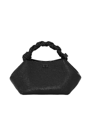 GANNI Bou Bag Small Grained Handväskor Dam Svart ONESIZE