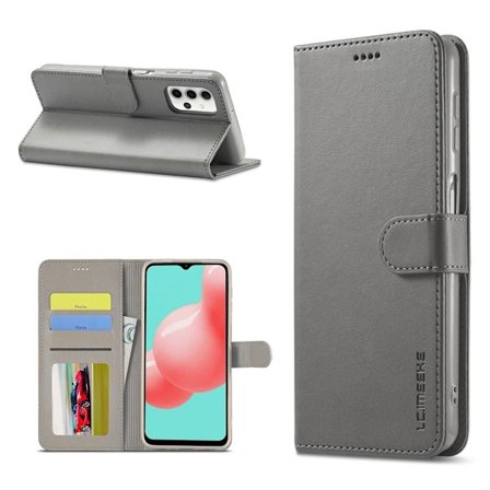 LC.IMEEKE Samsung Galaxy A32 5G flip case - Harmaa