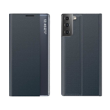 Til Samsung Galaxy S21+ 5G View Window Læder Etui Stand Mobiltelefon Cover