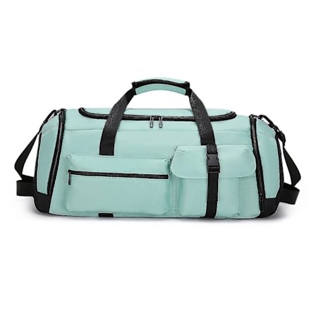 Suurikokoinen matkakassi - Duffelilaukku märkä/kuiva-osastolla ja vahvistetuilla reppuhihnoilla