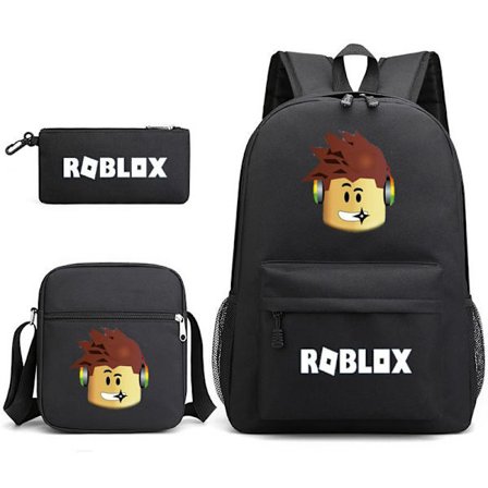 3D Roblox Skolesekk Lunsjveske Penalhus Roblox Ryggsekk Tredelt Sett