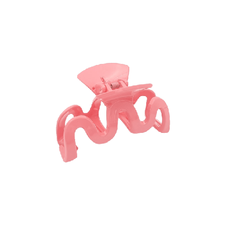 Complement Vågig Hårklämma, Shiny Accessoarer & tillbehör Dam Rosa