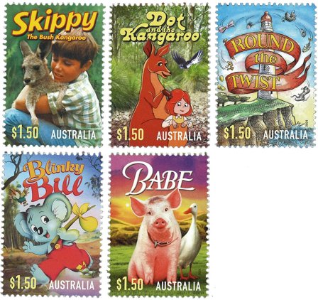 Australien - Børnetime - Postfrisk sæt 5v