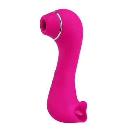 2 in 1 USB 10-taajuuksinen naisten klitoriksen imu 10-taajuuksinen kielen nuoleva vibraattori