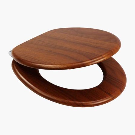 Biltema - Toalettsete treimitasjon valnøtt