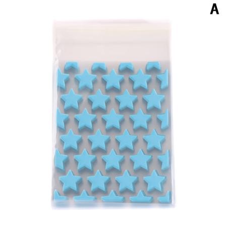 50 kpl läpinäkyvä muovinen tähtikoru itseliimautuva lahjapussi P A
