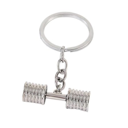 XYC Hantel Nøkkelring, Treningsstudio Nøkkelring, Nyhet Charm Smykke Gave til Far Mann eller Kjæreste