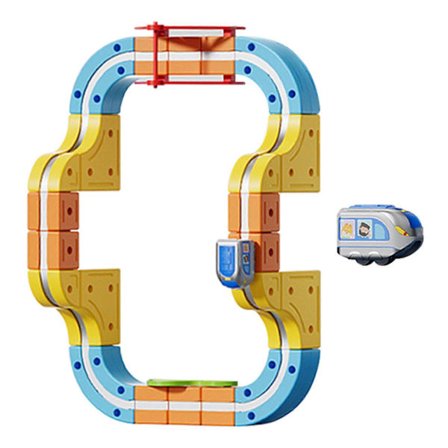 Magnetisk Tågbana Leksaker 65 Delar Elektriskt Tågset, STEM-Lärande Kul för Barn, Pojkar & Flickor, Perfekt Födelsedags- & Julklapp