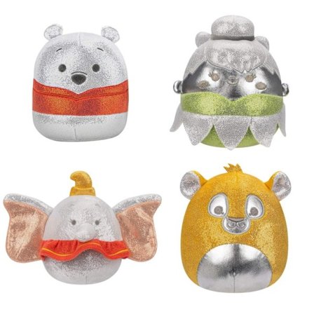Squishmallows Disney 100 år 4-pack, 13 cm