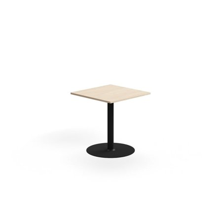 Bord ALVA, 700x700x720 mm, højtrykslaminat, sort/birk