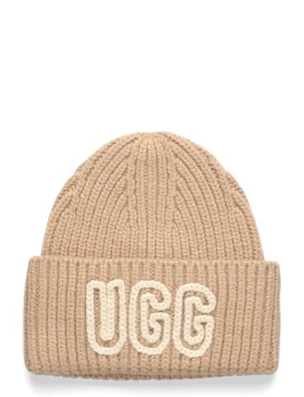 UGG Chunky Crafted Rib Beanie - Beige - ONE SIZE