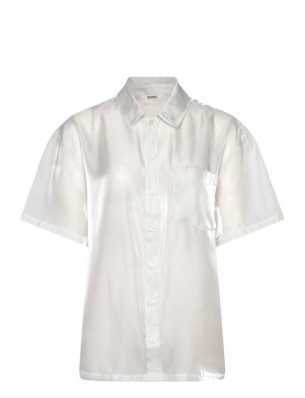 Monki Short Sleeved Shirt - White - XS