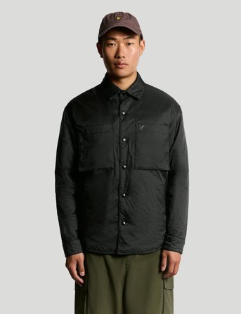 Lyle & Scott Insulated Overshirt - Black - M