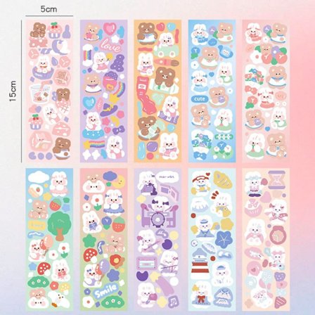 100 stk Sticker Set Pack Laser Cute Stickers G G