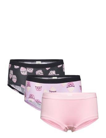 Brief Hipster 3 Pack Aop Night & Underwear Underwear Panties Multi/mønstret Lindex*Betinget Tilbud