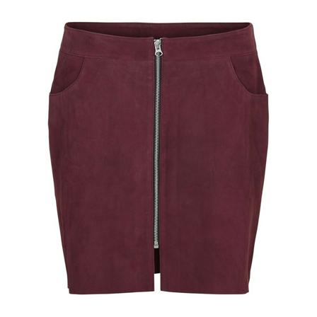 Btfcph Suede Short Rok Skin , Rood , Dames , Maat: XL Korte rokken