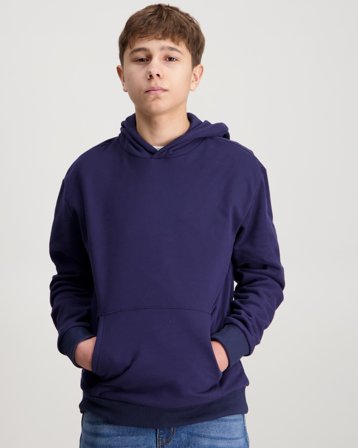 Zeke Essential Hoodie Blå Huvtröjor/Hoodies Kille - Kids Brand Store